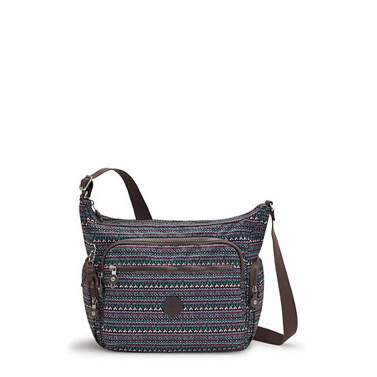 Kipling Gabbie Printed Crossbodytassen Taupe | België 2053NW